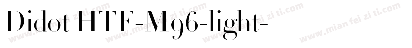 Didot HTF-M96-light字体转换